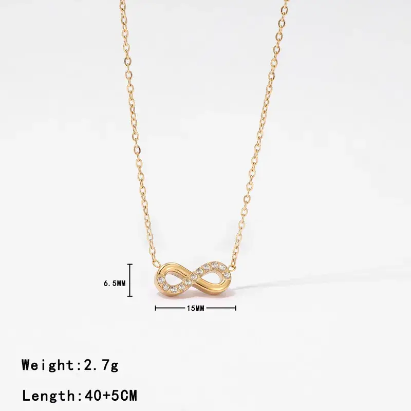 Golden Infinity Necklace - FY0263